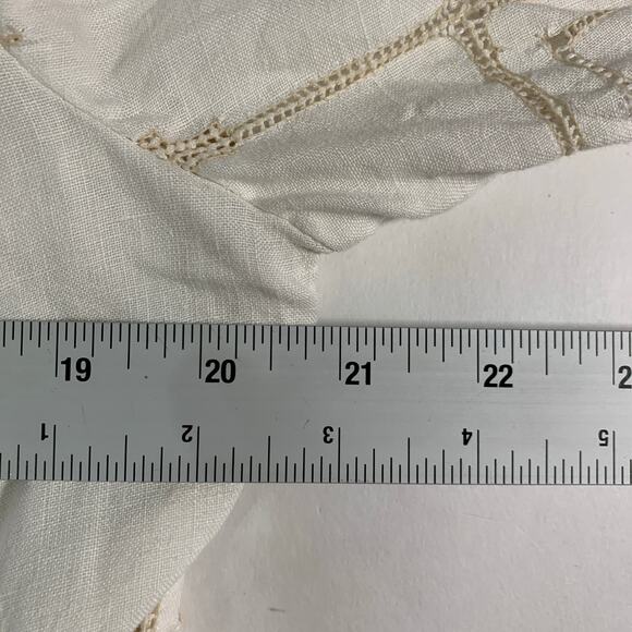 Katharine Story M Cream Short Kimono Jacket Embroidered Floral Breathable *flaw - Picture 6 of 8